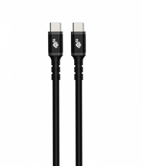 Câble en silicone USB C - USB C 1m noir
