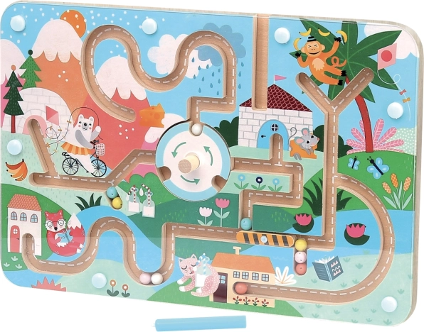 Vilac labyrinthe magnétique avec illustrations de Michelle Carlslund