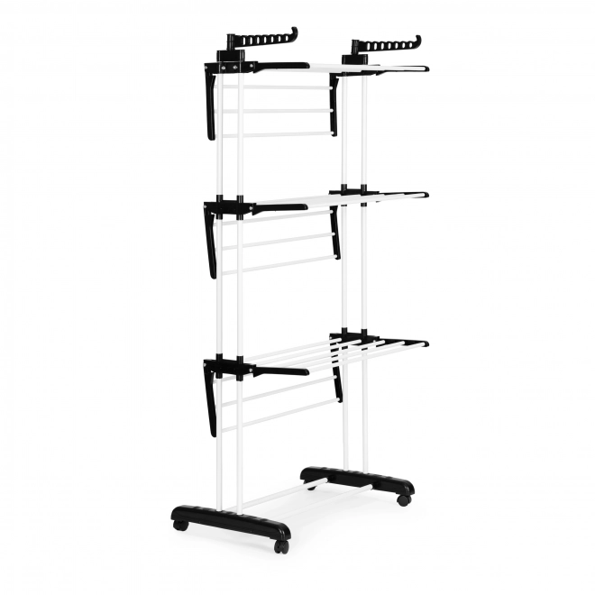 Étendoir vertical sur roulettes, pliable