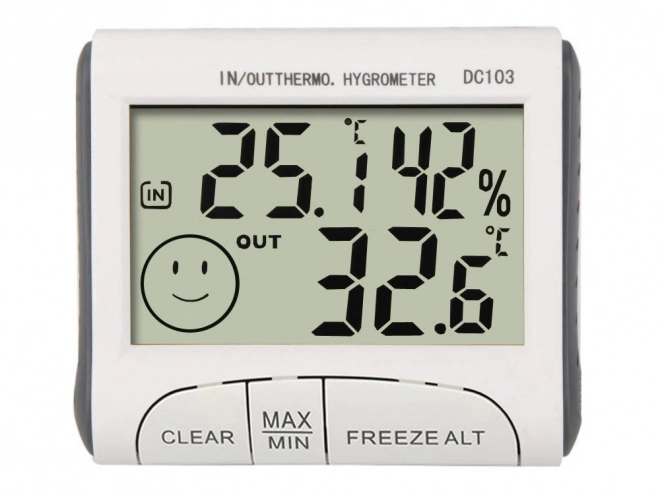 Station météorologique avec thermomètre, hygromètre et capteur