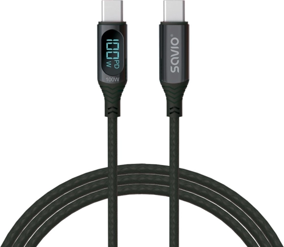 câble USB‑C avec écran 100 W Savio