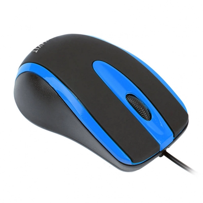 Souris optique Havit noire et bleue