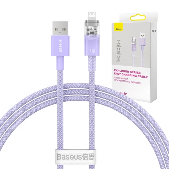 Câble de recharge rapide USB-A vers Lightning Baseus Explorer Series 1 m