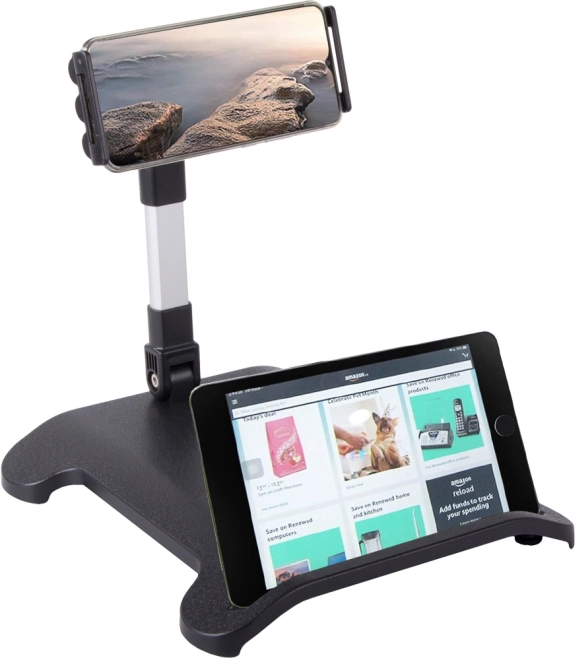 Support 2 en 1 pour tablette et téléphone