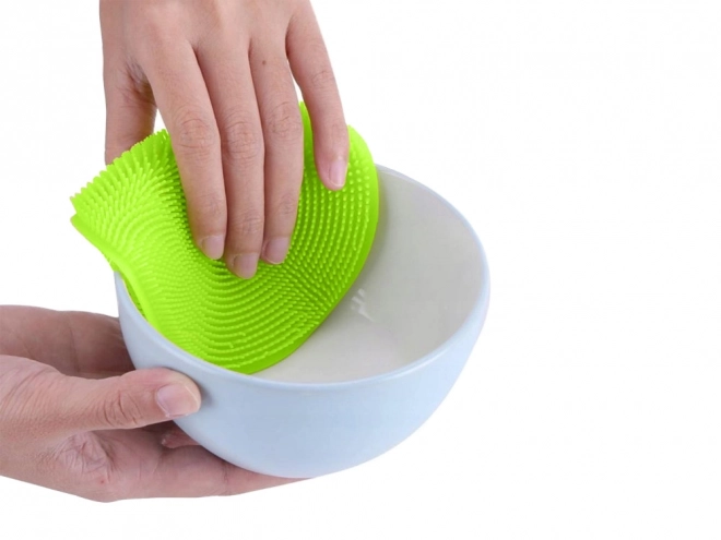 Éponge en silicone pour récurer la vaisselle et les légumes