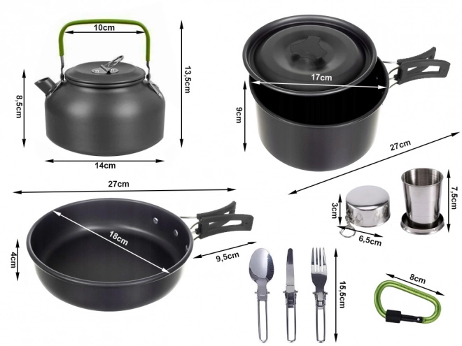 Ensemble de Vaisselle de Camping 18v1