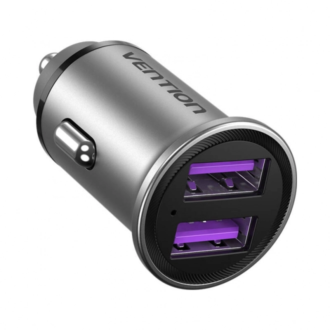 Chargeur de voiture 2x USB Vention 30W Gris