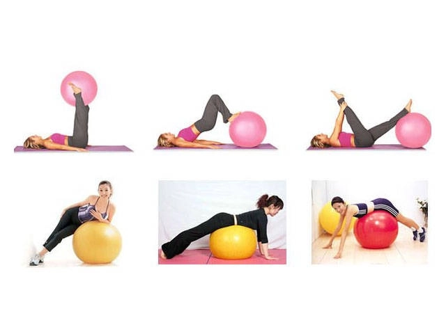 Balle de gymnastique avec pompe