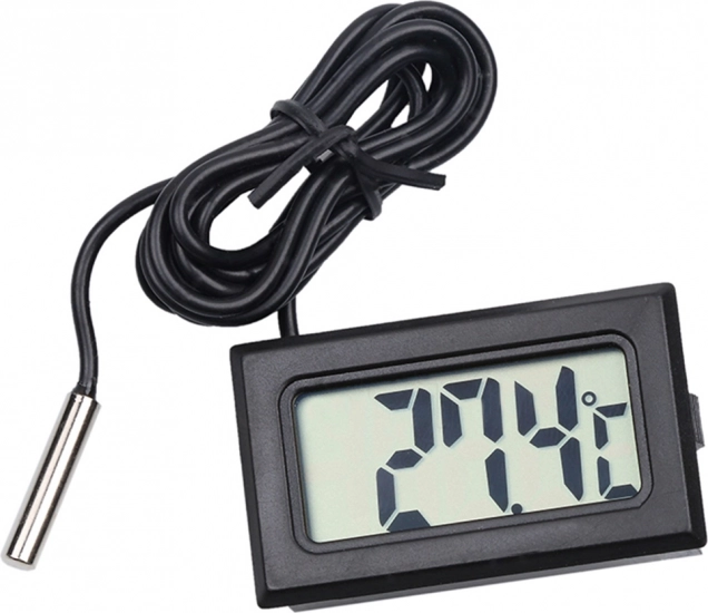Thermomètre numérique de panneau avec écran LCD et sonde
