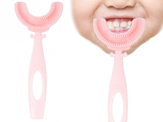 Brosse à dents en silicone pour enfants en forme de U