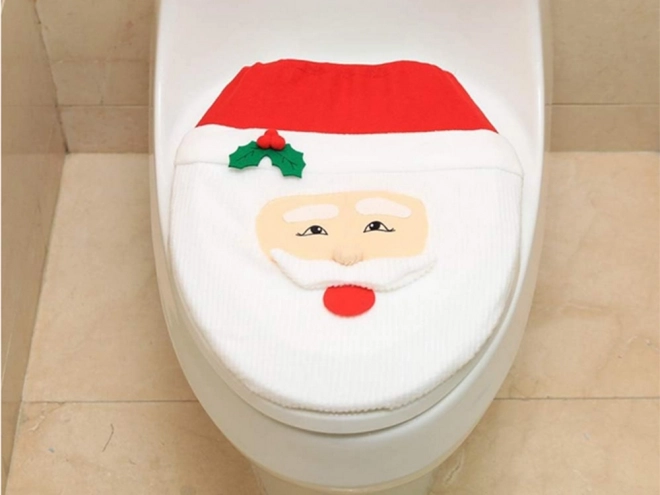 Ensemble de salle de bain de Noël Père Noël
