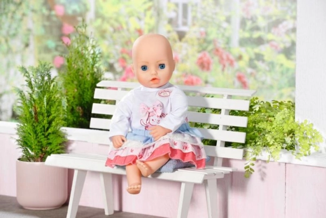 tenue bébé annabell avec une jupe pour poupées