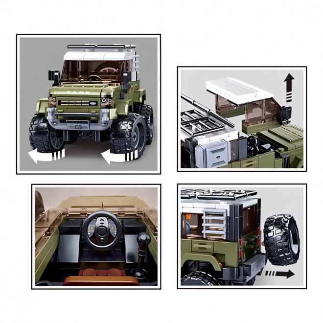 Sluban Briques de Modèle M38-B1015 Attaquant SUV anglais