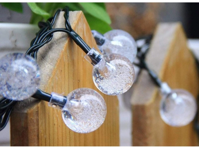 Guirlande lumineuse solaire de jardin multicolore