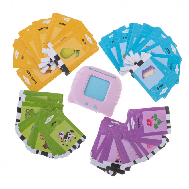 Lecteur éducatif rose pour cartes pour l'étude des mots anglais