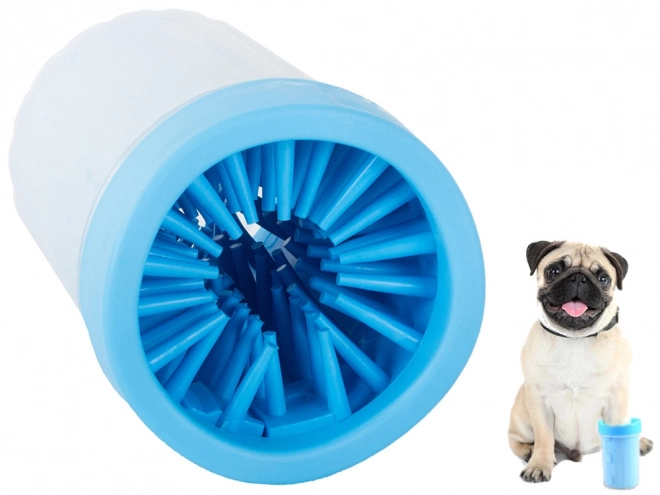 Nettoyeur de pattes pour chiens et chats gobelet en silicone pour nettoyer les pattes grand xl – Bleu