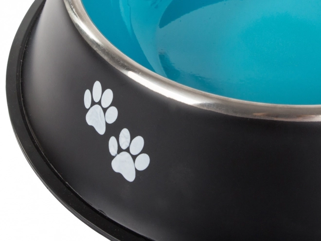 Bol métallique pour chiens avec antidérapant