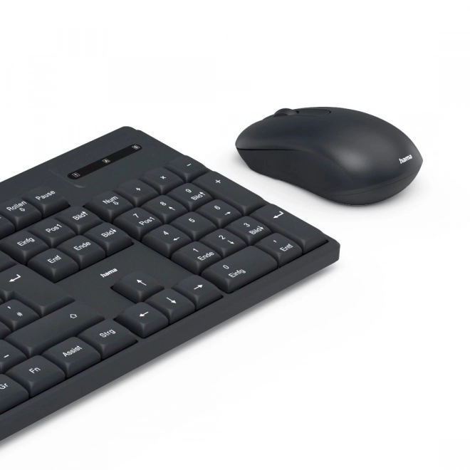 Clavier et souris sans fil Hama WKM-100 noir