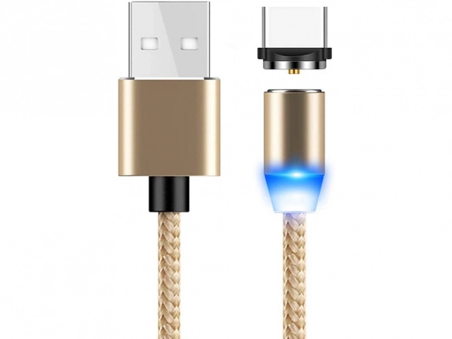 Câble de charge magnétique 3-en-1 micro USB, type-c et lightning, 1m