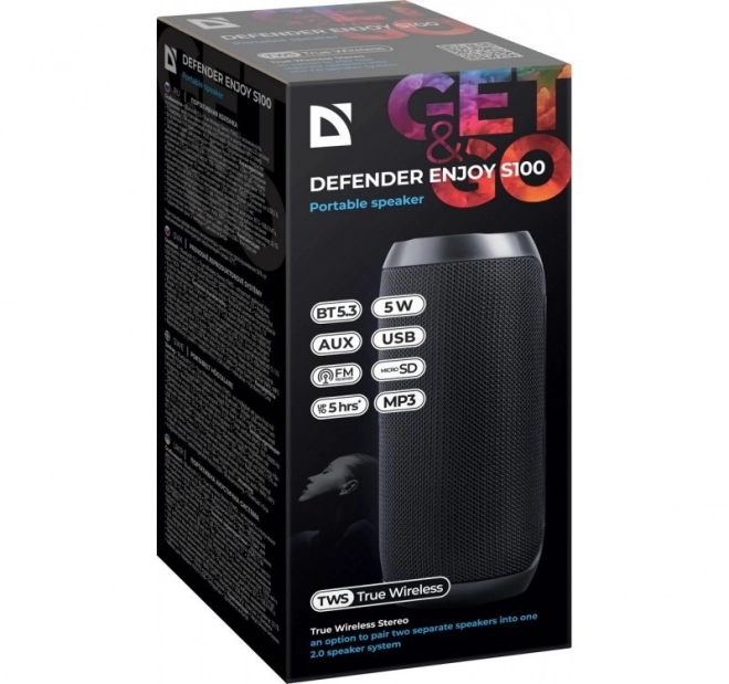 Haut-parleur Bluetooth ENJOY S100 noir