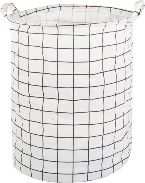 Panier à linge pliable à motif noir