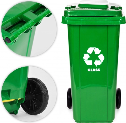 Roues en caoutchouc et poignées ergonomiques