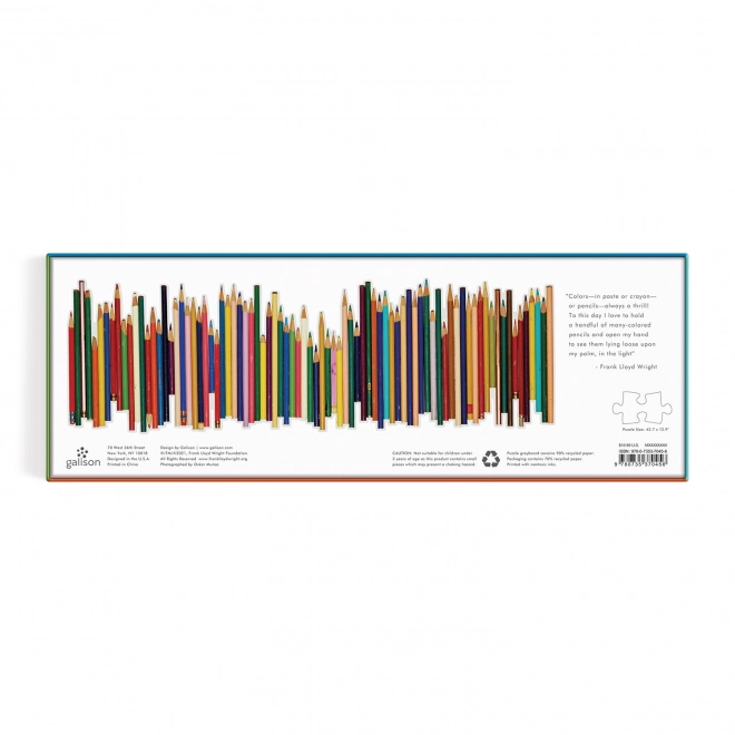 Puzzle Galison crayons de couleur 1000 pièces