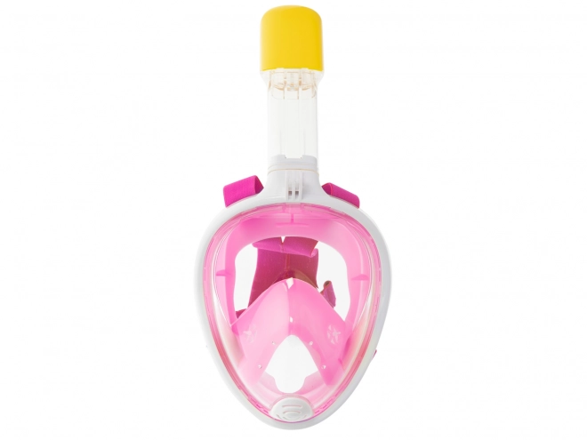 Masque complet pliable avec tuba S/M rose