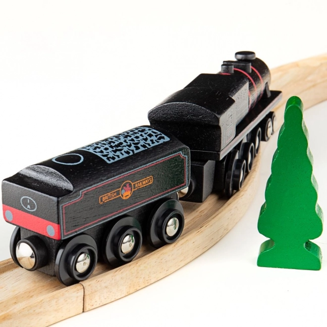 Réplique en bois de la locomotive à vapeur Bigjigs Rail Black 5