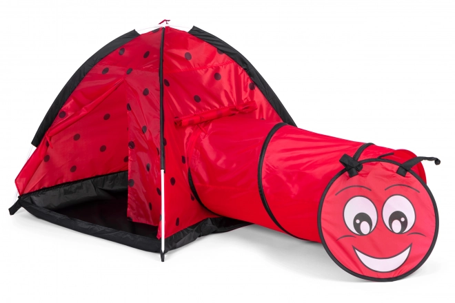 Tente coccinelle avec tunnel