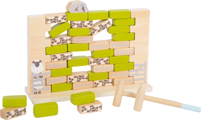 Mur vacillant en bois jeu
