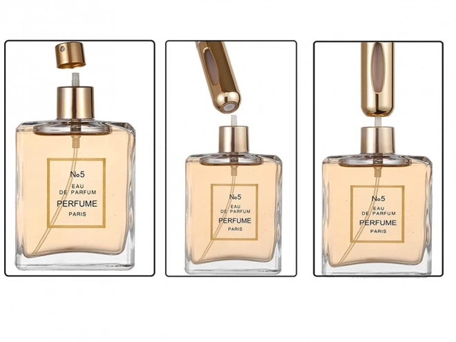 Vaporisateur de voyage avec atomiseur de parfum 5ml distributeur de parfum – doré