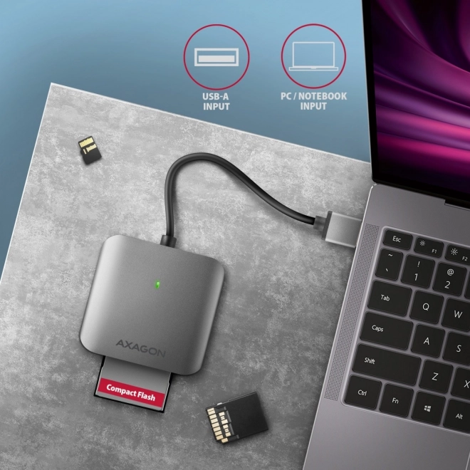 Lecteur de cartes Axagon CRE-S3 USB 3.2 Gen 1