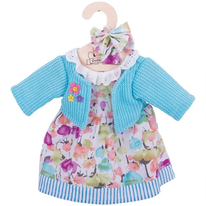 Bigjigs Toys Robe turquoise avec pull pour poupée 38 cm