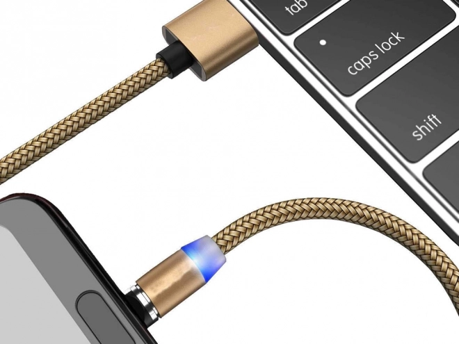 Câble de charge magnétique 3-en-1 micro USB, type-c et lightning, 1m