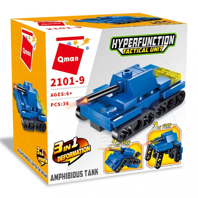 Jeu de construction Tank Qman 3v1
