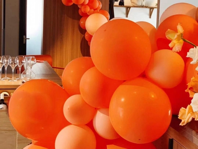 Ballons Halloween noirs et orange 20 pcs