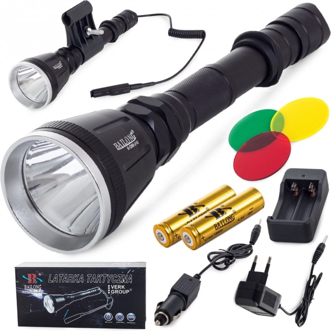 Lampe tactique militaire Bailong avec LED CREE XM-L T6 pour armes