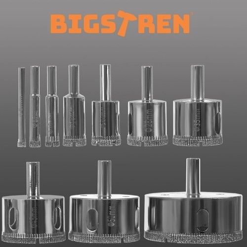 Ensemble de forets diamantés pour découpe 10 pcs - Bigstren 21641
