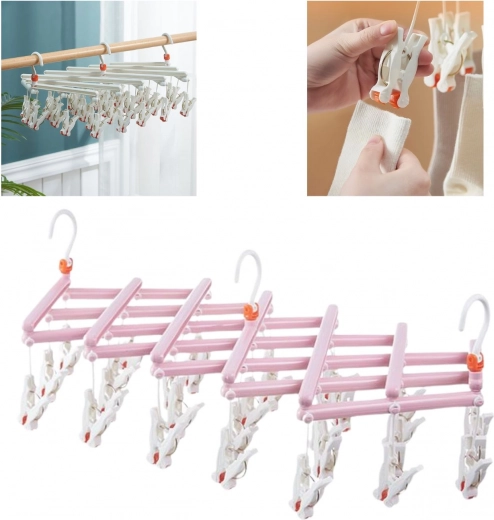 Structure pliable et crochet pivotant