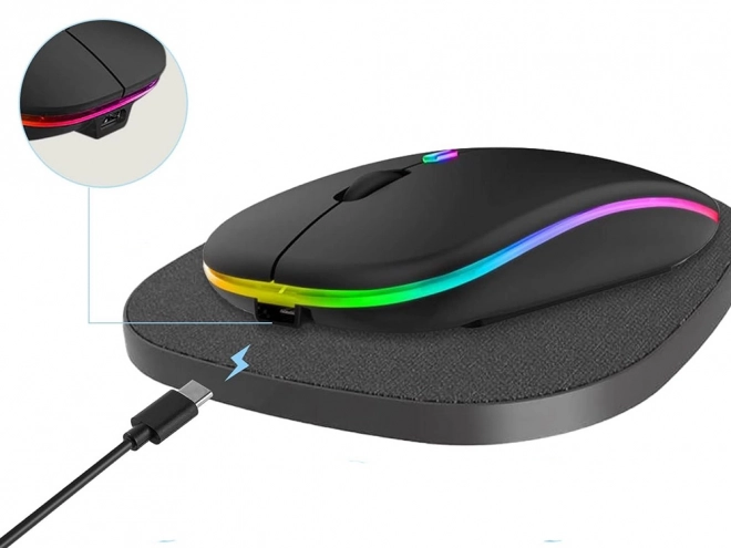 Souris Bluetooth mince 2,4 GHz pour PC et ordinateurs portables