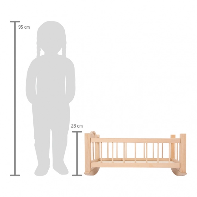 Petite berceau en bois naturel pour poupées Small Foot