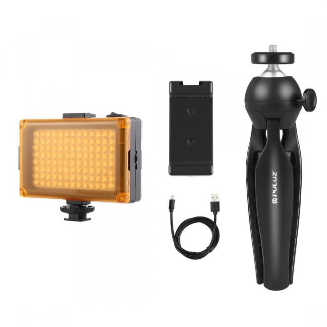 Ensemble de diffusion en direct Puluz avec support de trépied et lampe LED