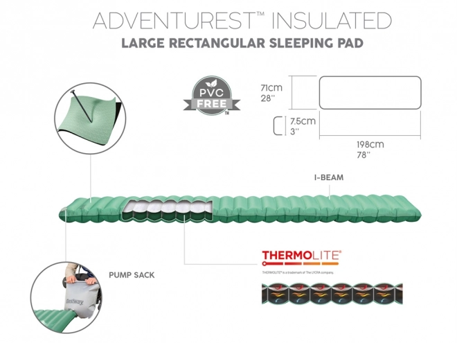 Matelas gonflable Bestway AdventuRest 198 x 71 cm