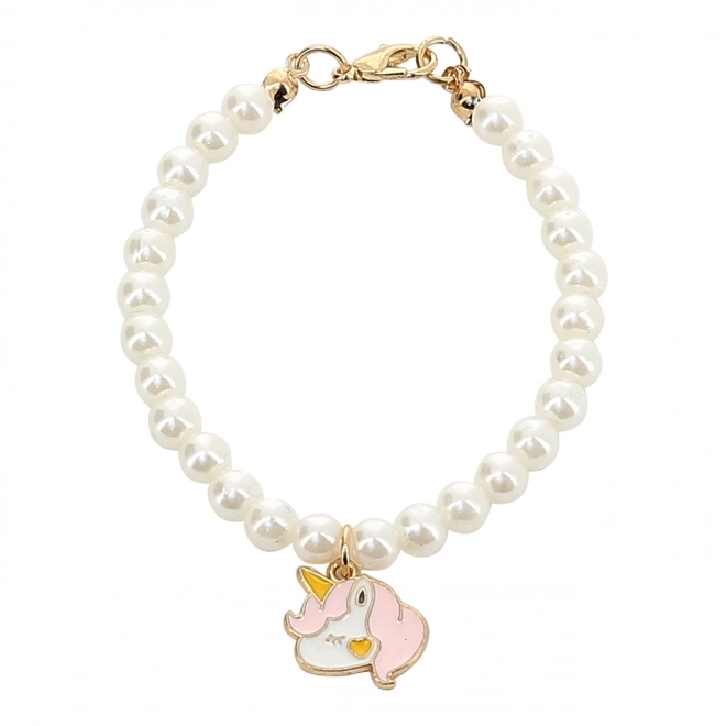 Petitcollin Collier de Perles avec Licorne (pour poupée 39-48 cm)