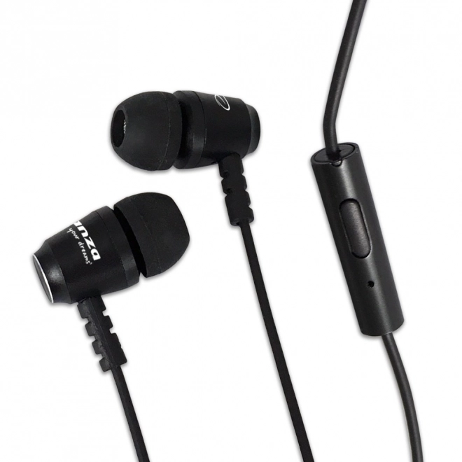 Écouteurs en métal avec microphone