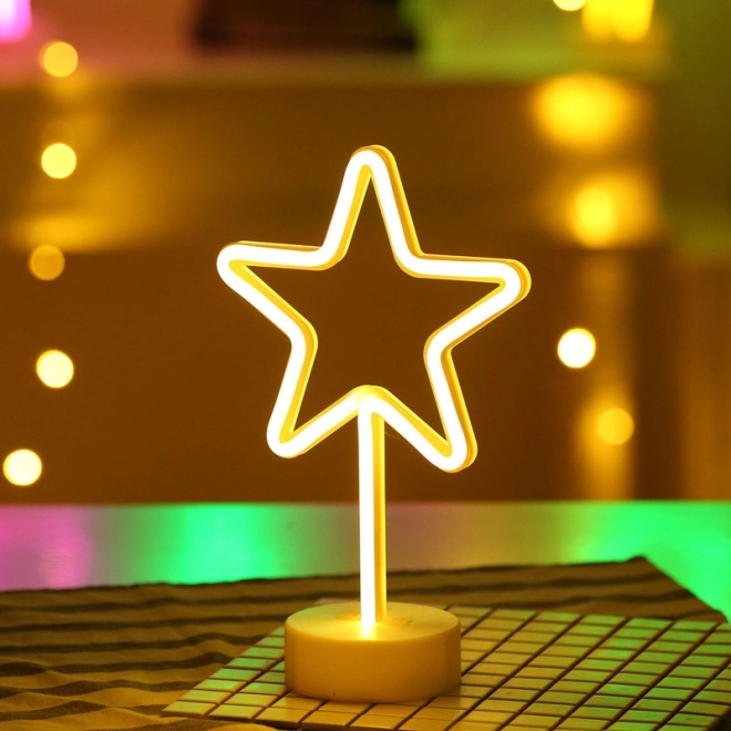 Étoile néon décorative LED