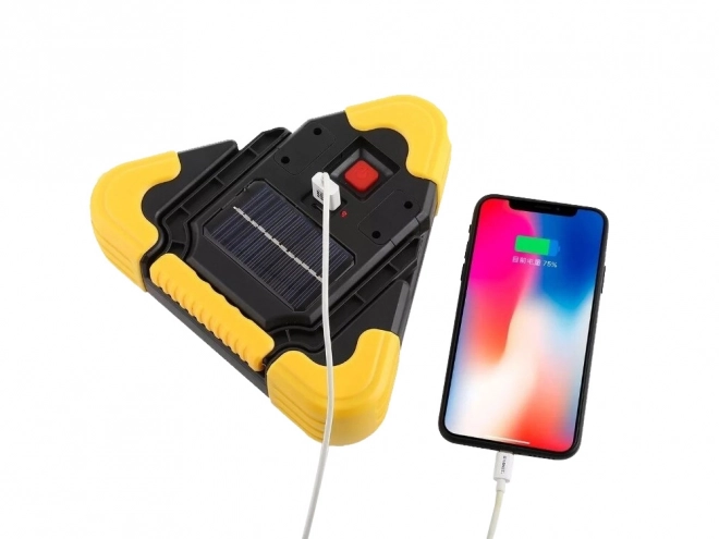 Triangle d'avertissement avec lampe LED et powerbank