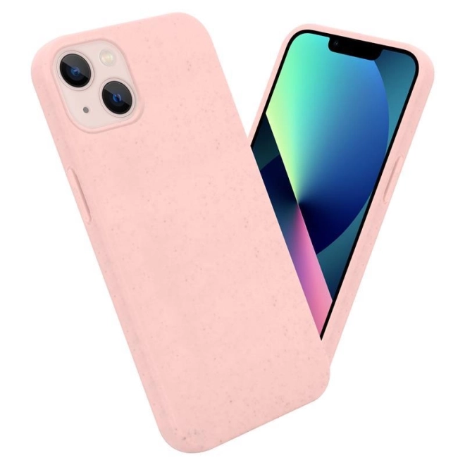 Coque écologique MX rose pour iPhone 13