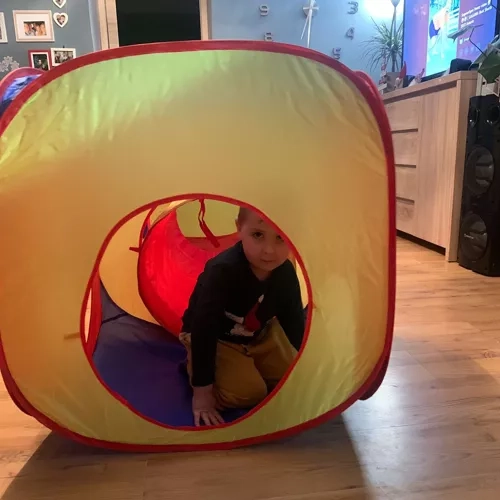 Tente de jeu pour enfants 3en1 Tipi + Tunnel + Maison